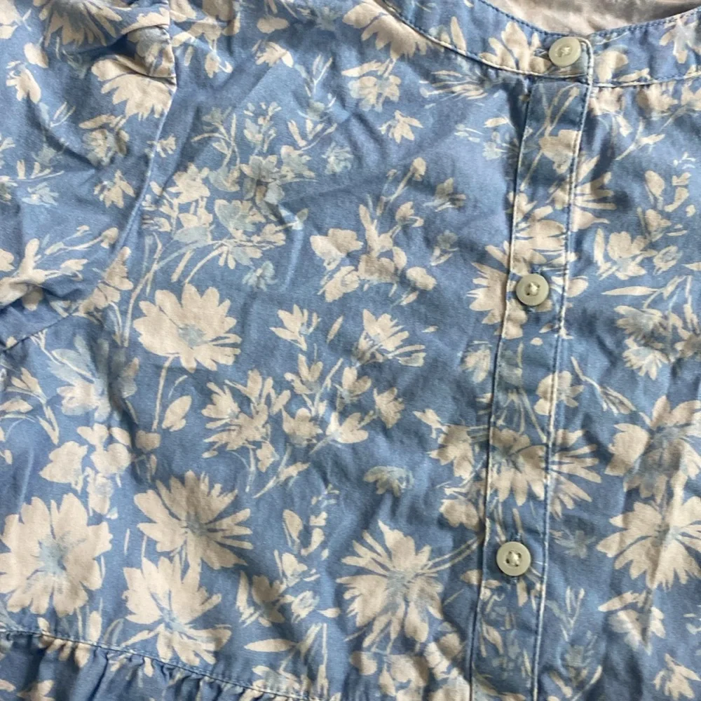 Girls GAP kids Blue and White floral cotton dress size S 4-5T - Picture 2 of 7